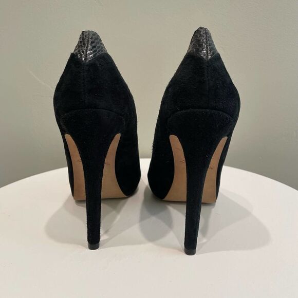 Sam Edelman Yasmine Black Suede Heels - Size: 7.5 - Picture 7 of 14